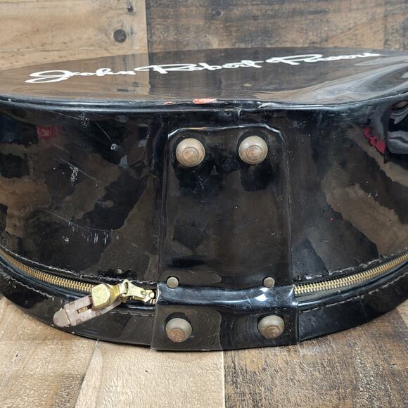 John Robert Powers Model Agency Round Suitcase Luggage Makeup Travel Bag Hat Box - Picture 9 of 16